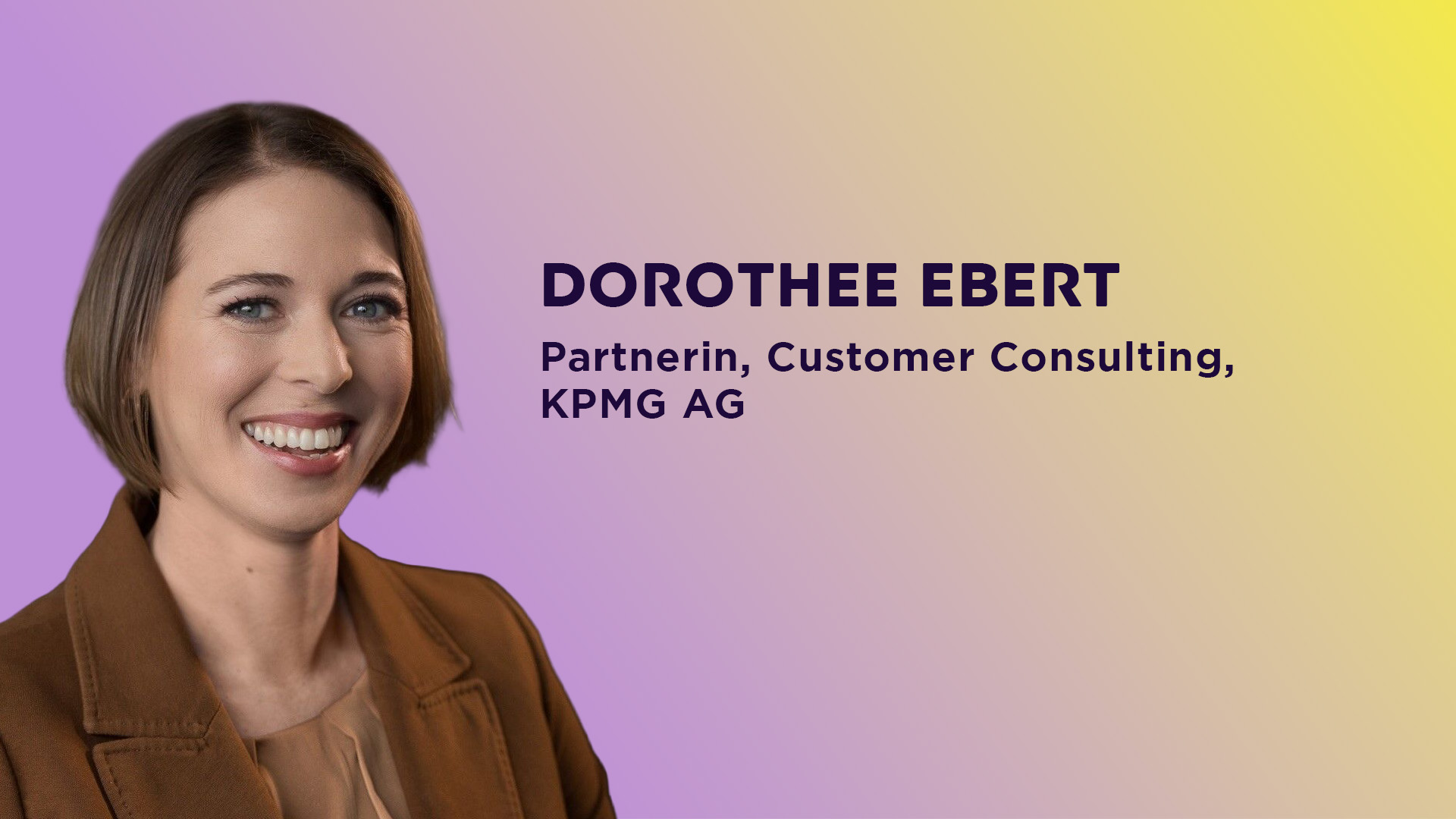 Speakerin Dorothee Ebert von KPMG für ECR iN MOTiON